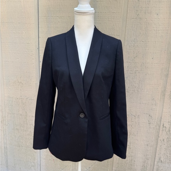 J. Crew Women's Classic Parke Shawl Collaer Black Blazer - Picture 2 of 10